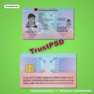 Albania ID Card PSD Template